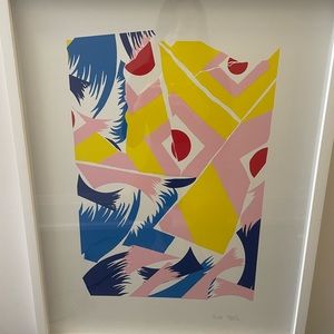 Nuria untitled, silkscreen, framed